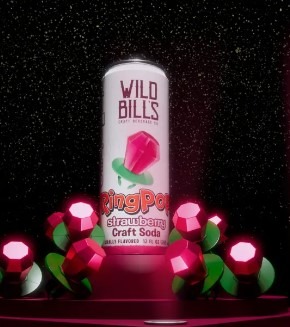 Wild Bills - Ring Pop Soda - Strawberry